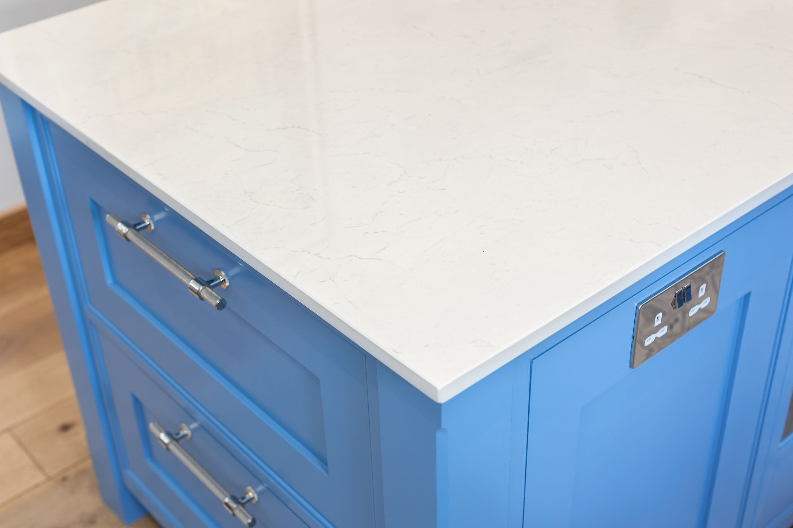 The Mediterranean Blue Shaker Kitchen