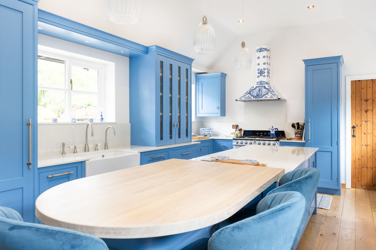 The Mediterranean Blue Shaker Kitchen