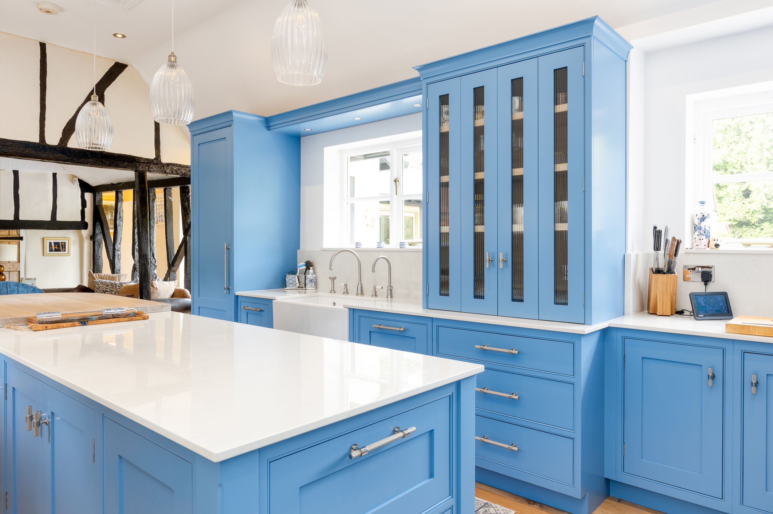 The Mediterranean Blue Shaker Kitchen