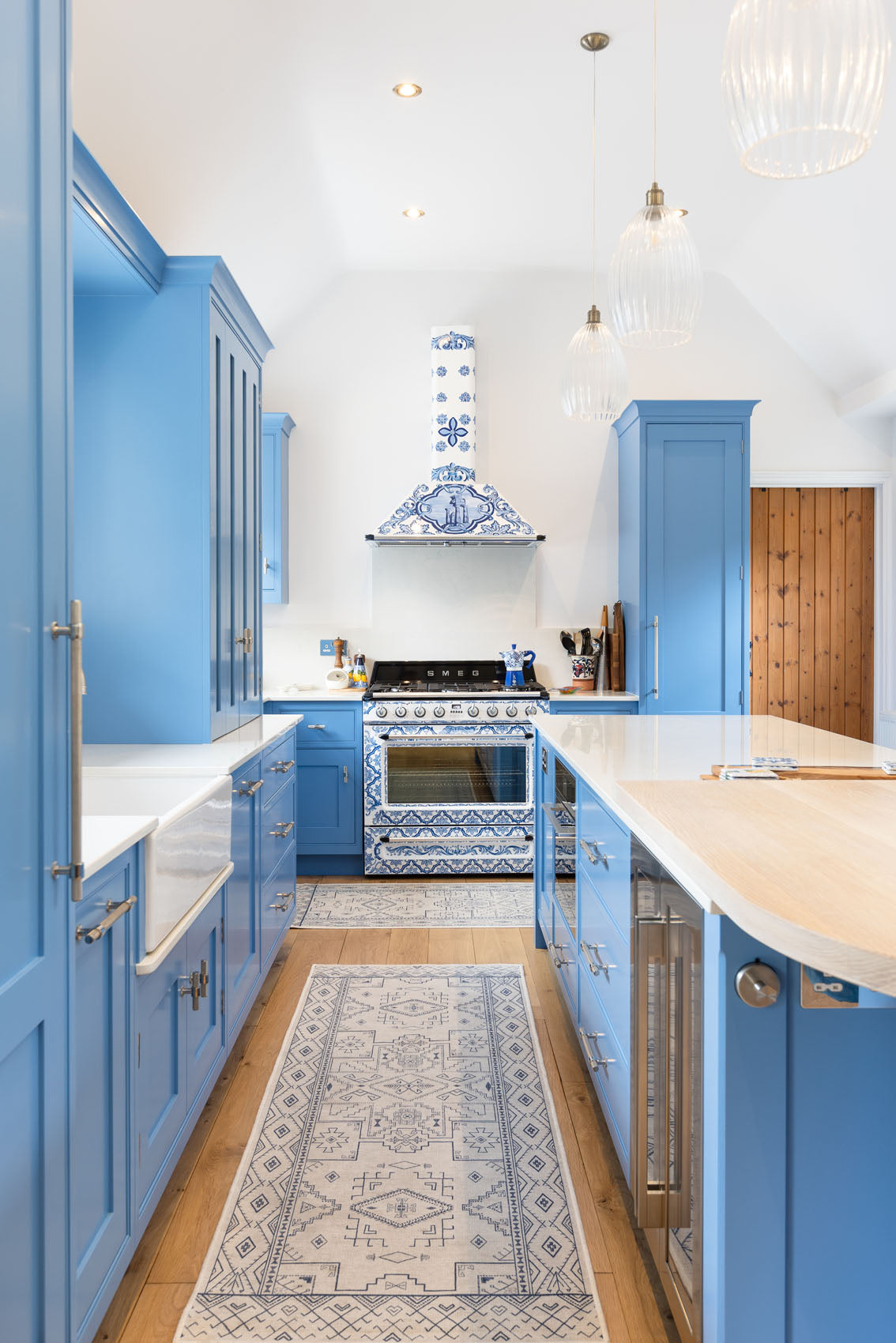 The Mediterranean Blue Shaker Kitchen