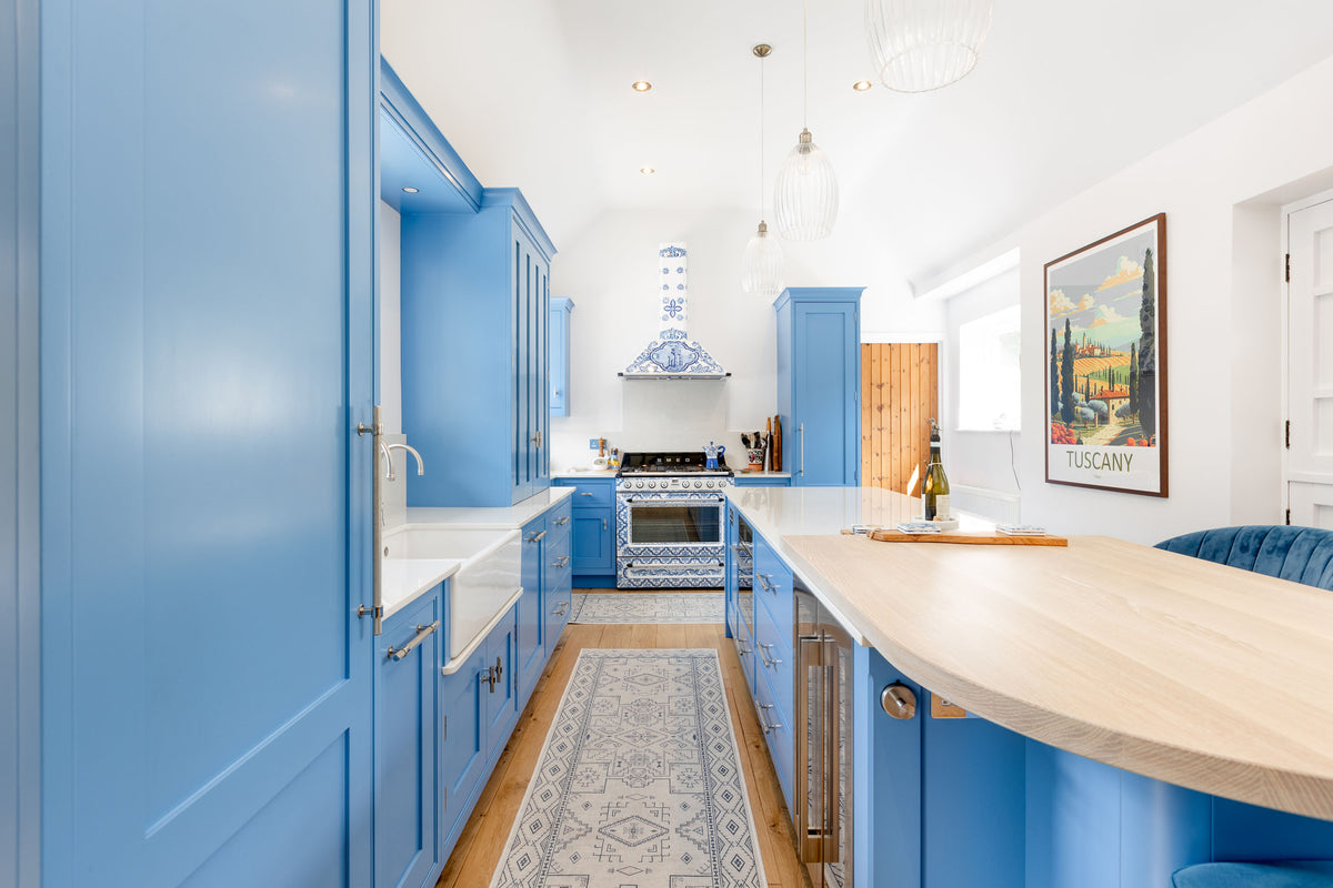 The Mediterranean Blue Shaker Kitchen