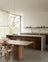 Dark Oak & Concrete Modern Scandinavian Kitchen with Natural Materials