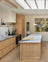 Contemporary Light Oak Scandinavian Kitchen with Natural Wood Finishes