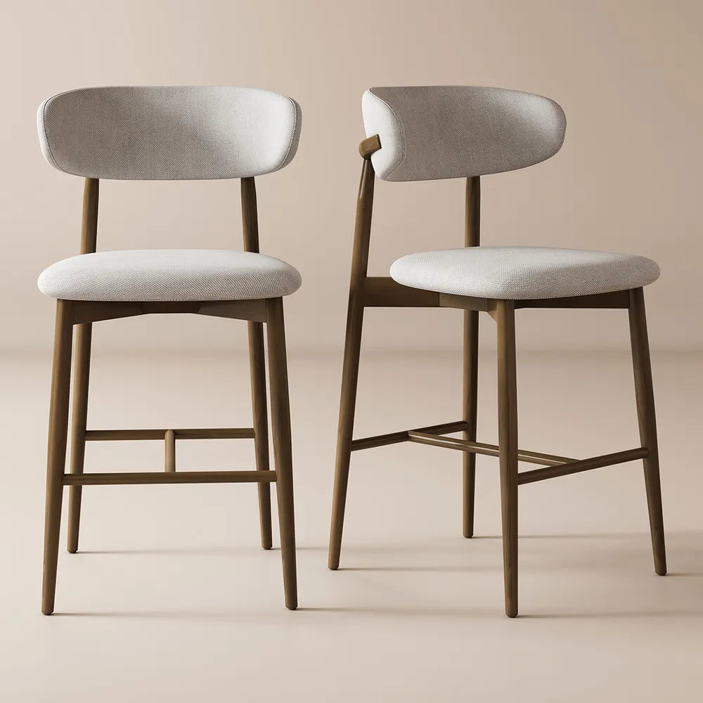 Luiz Wood Bar Chair
