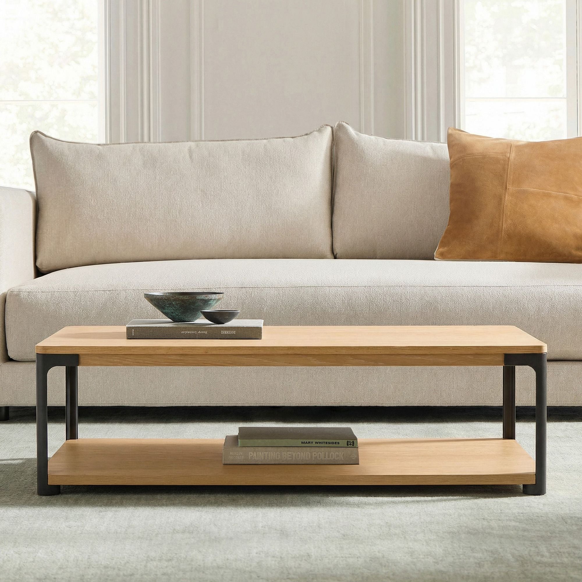 Macy Wood &amp; Metal Coffee Table