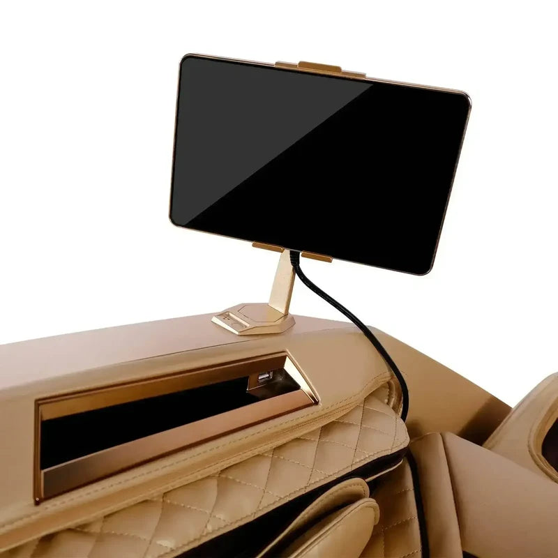 AI Robotic Massage Chair (Sleek Golden)