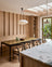 Contemporary Light Oak Scandinavian Kitchen with Natural Wood Finishes