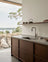 Dark Oak & Concrete Modern Scandinavian Kitchen with Natural Materials