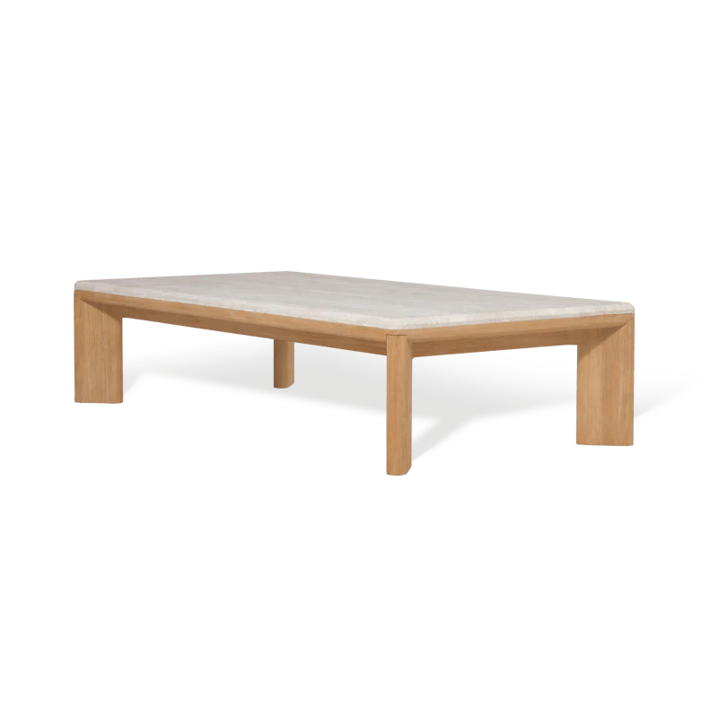 Pam Beach Teak Rectangle Coffee Table