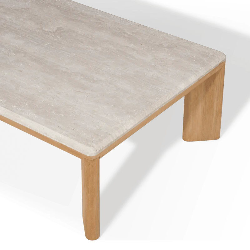 Pam Beach Teak Rectangle Coffee Table
