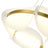 Modern Frosted Panel Chandelier