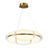 Modern Frosted Panel Chandelier