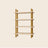 5-Tier Open Display Shelf with Brass Pillars
