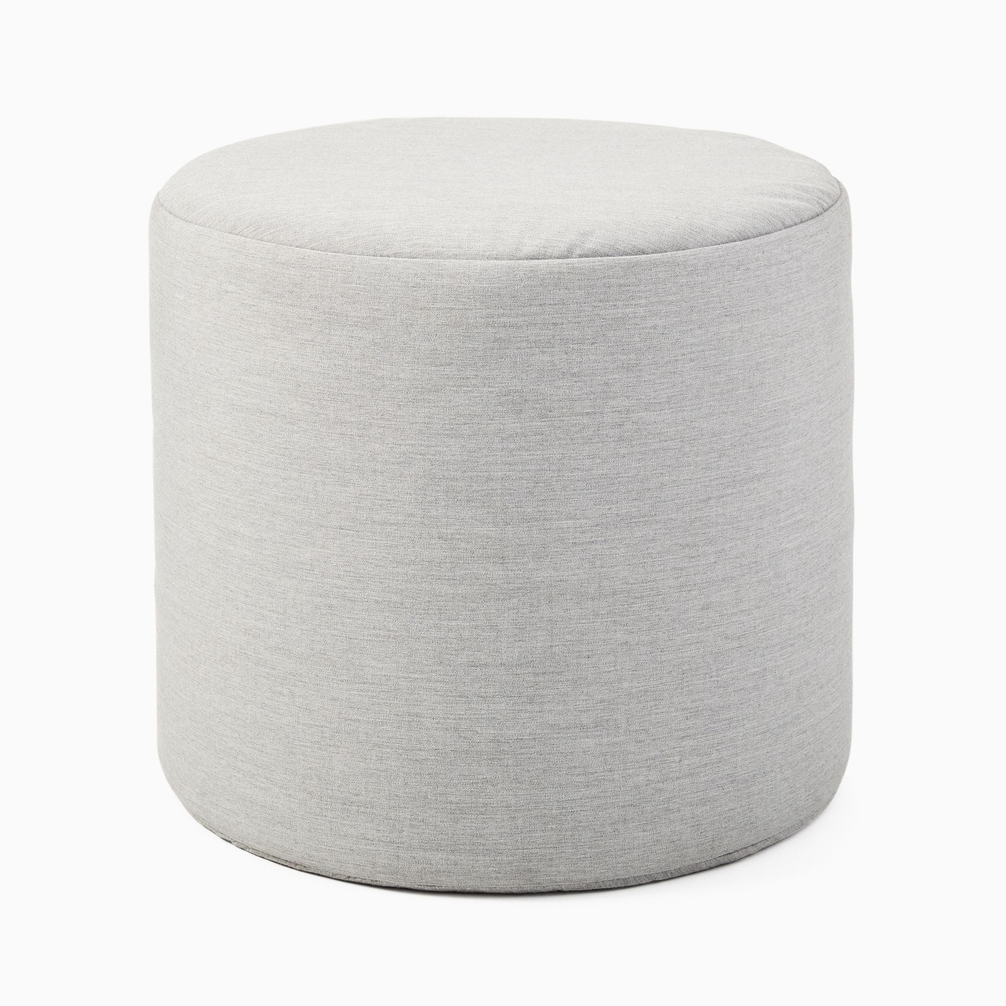 Canvas Round Pouf