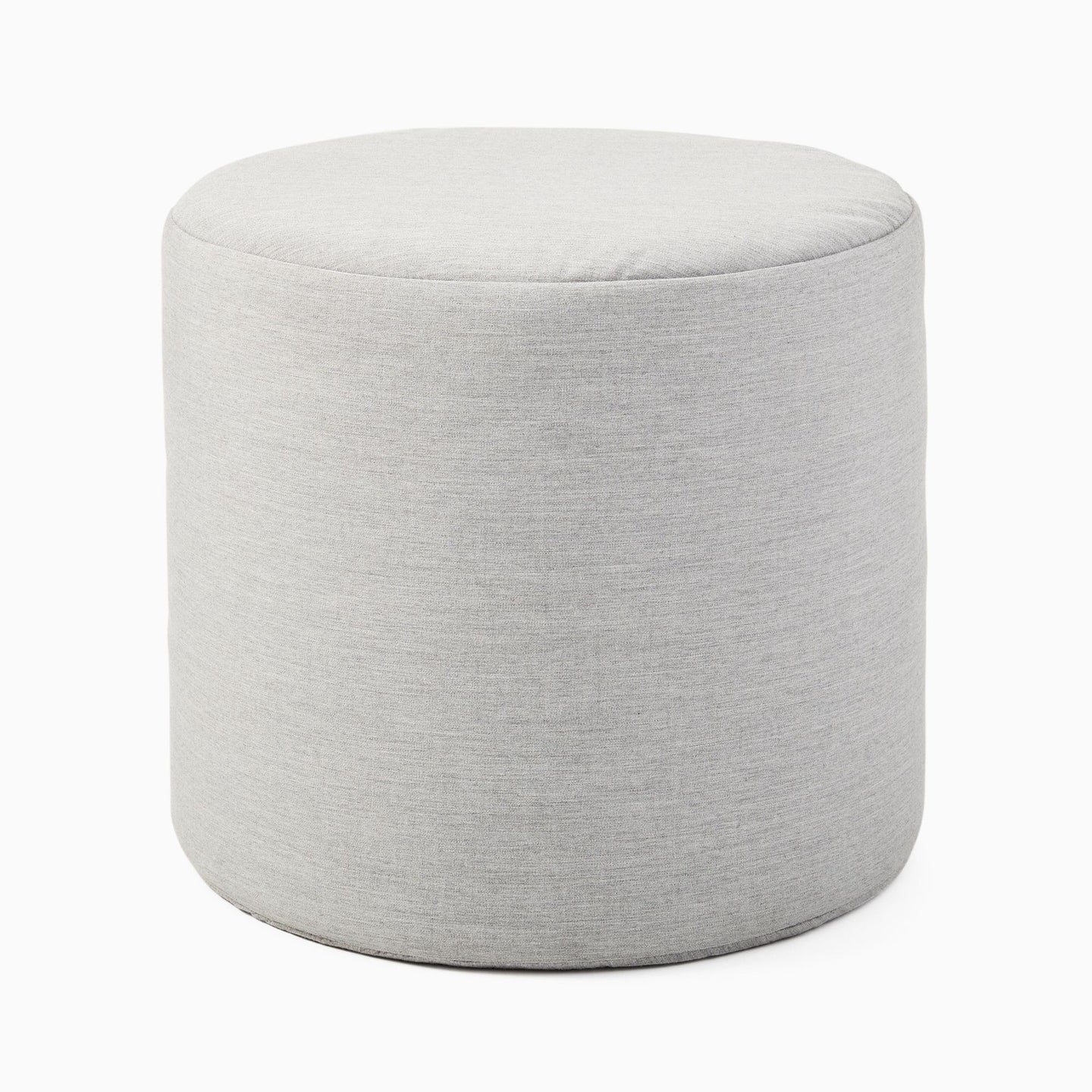 Canvas Round Pouf