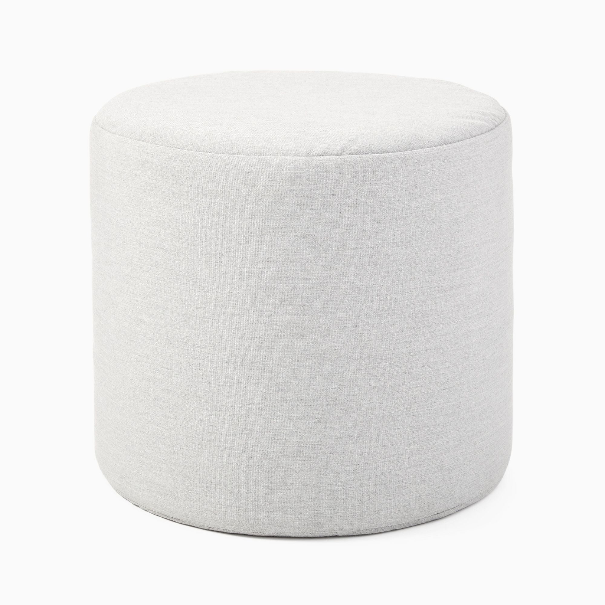 Canvas Round Pouf