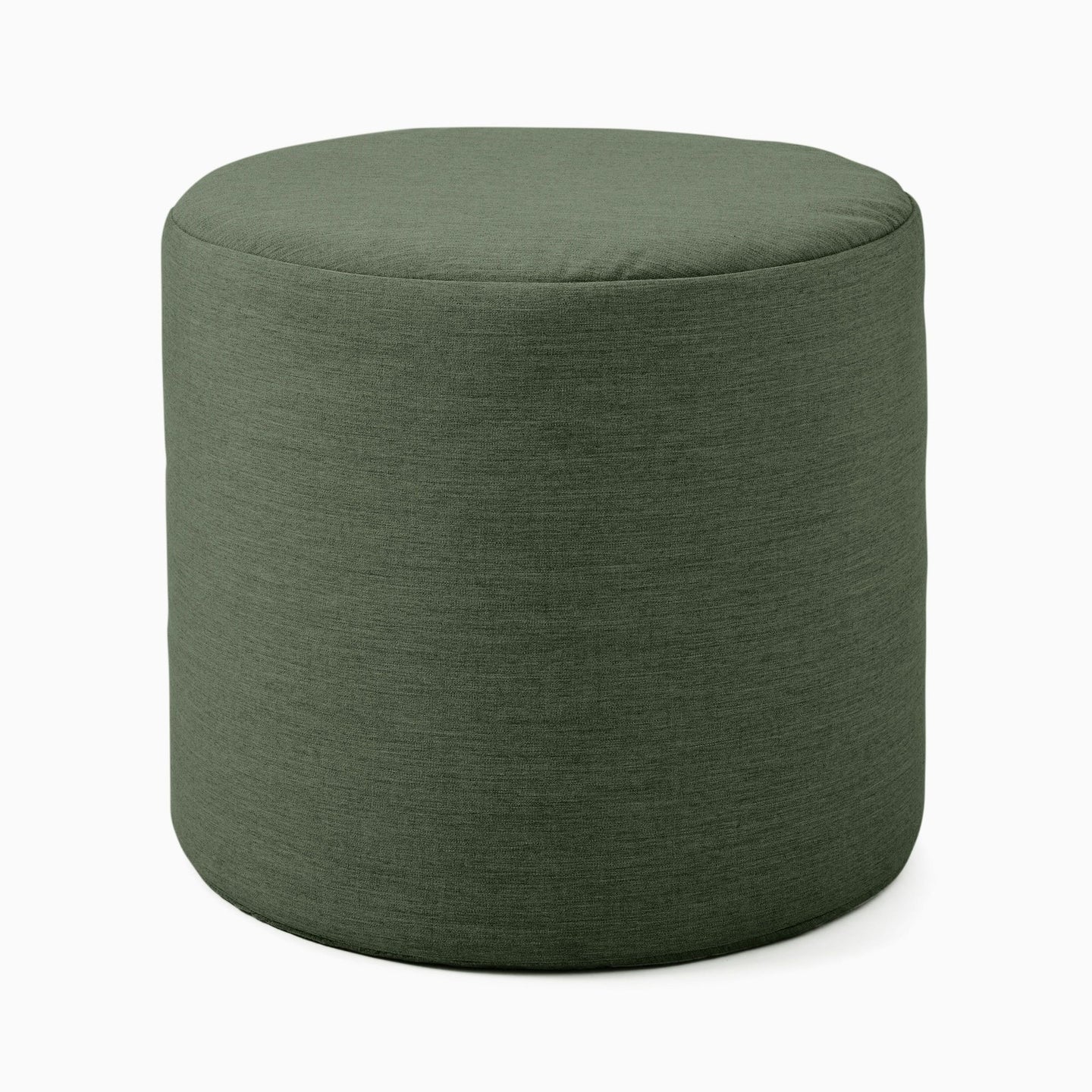 Canvas Round Pouf