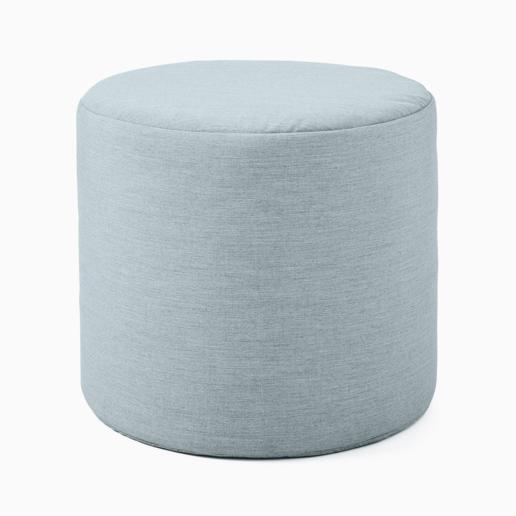 Canvas Round Pouf