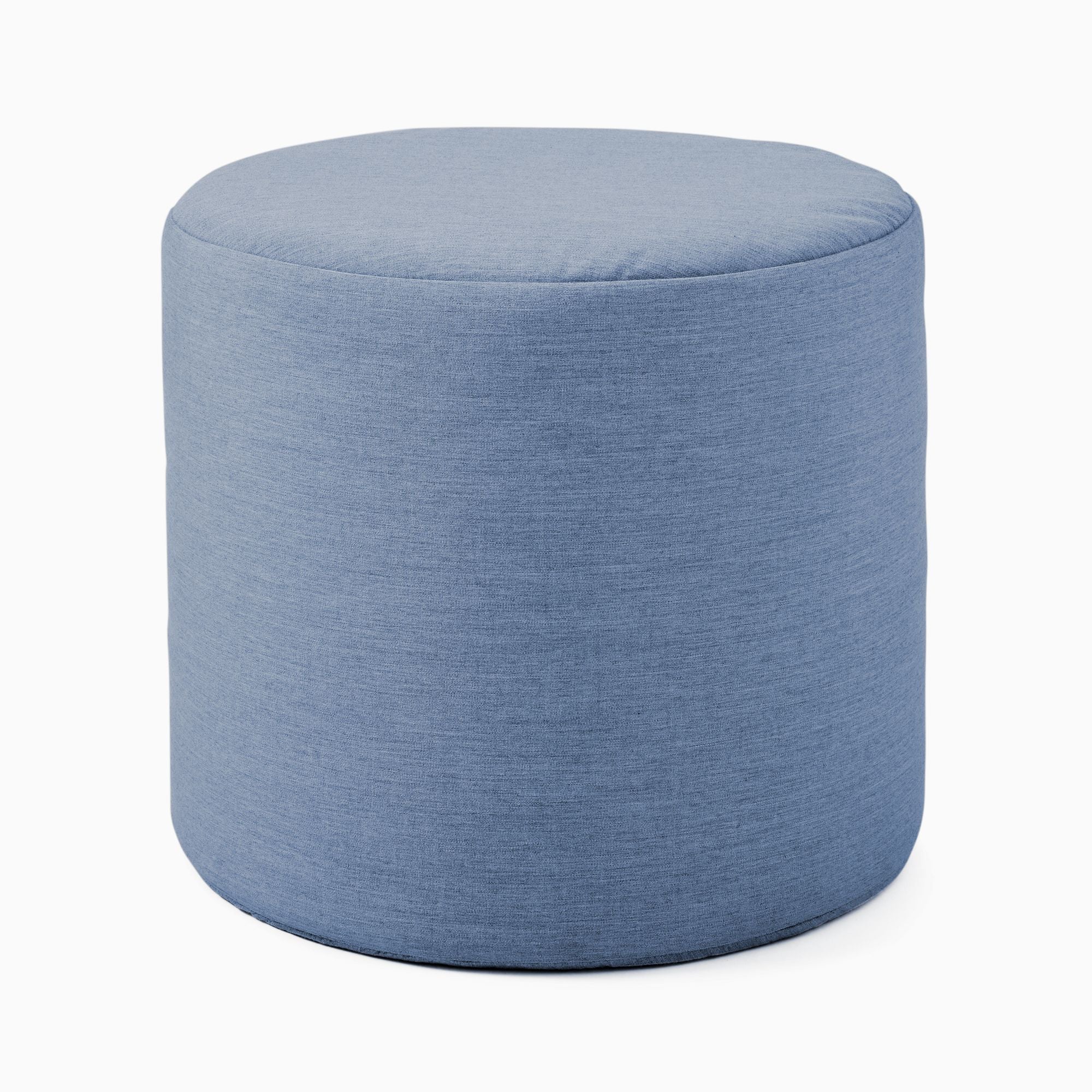 Canvas Round Pouf