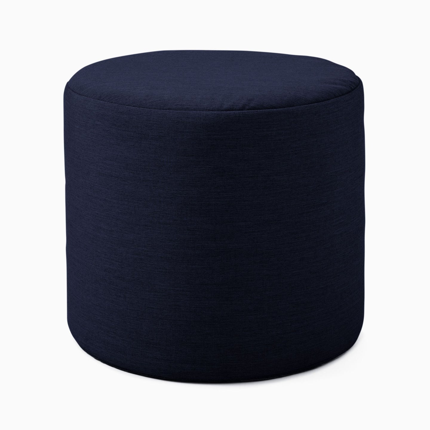 Canvas Round Pouf
