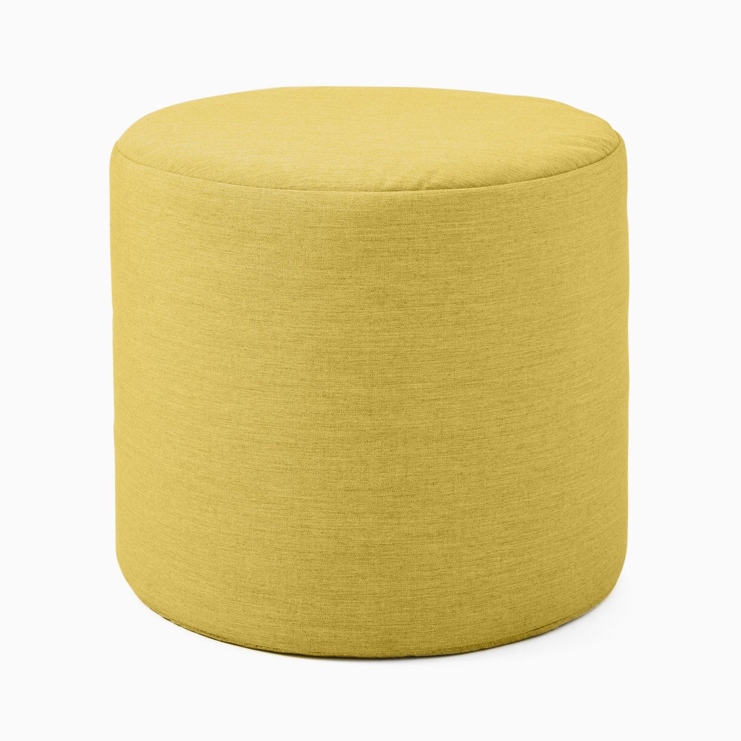 Canvas Round Pouf