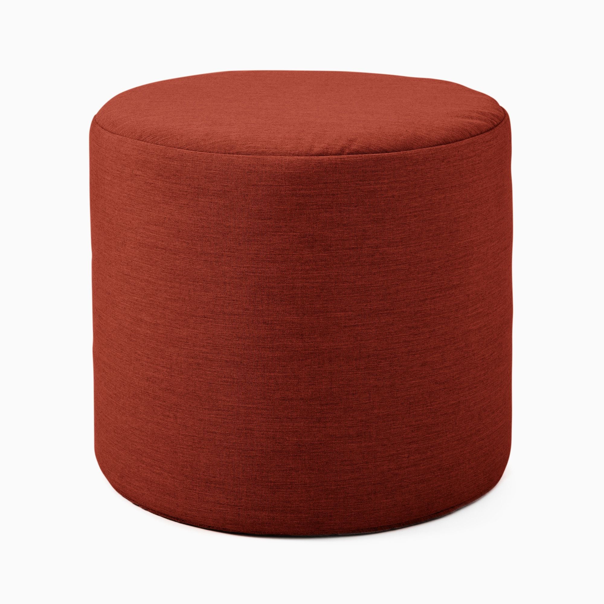 Canvas Round Pouf