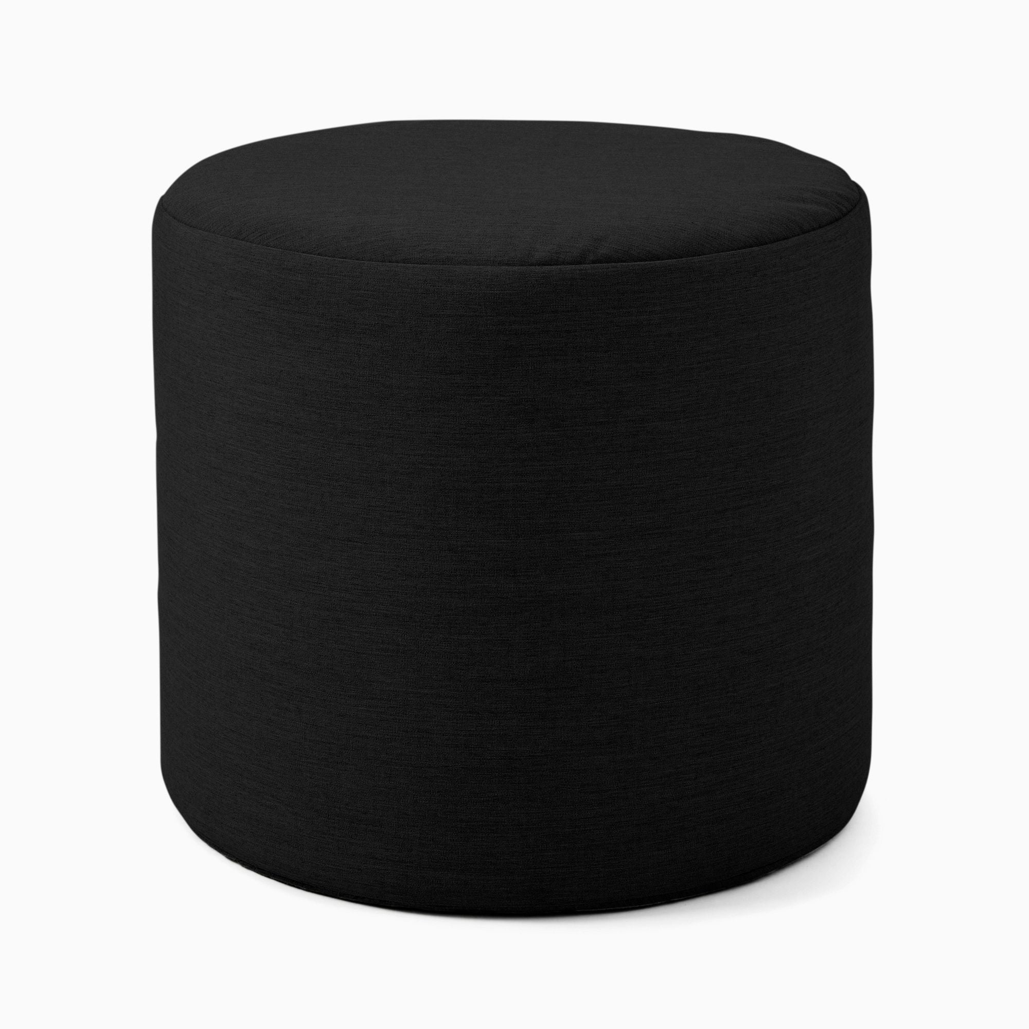 Canvas Round Pouf