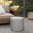 Canvas Round Pouf