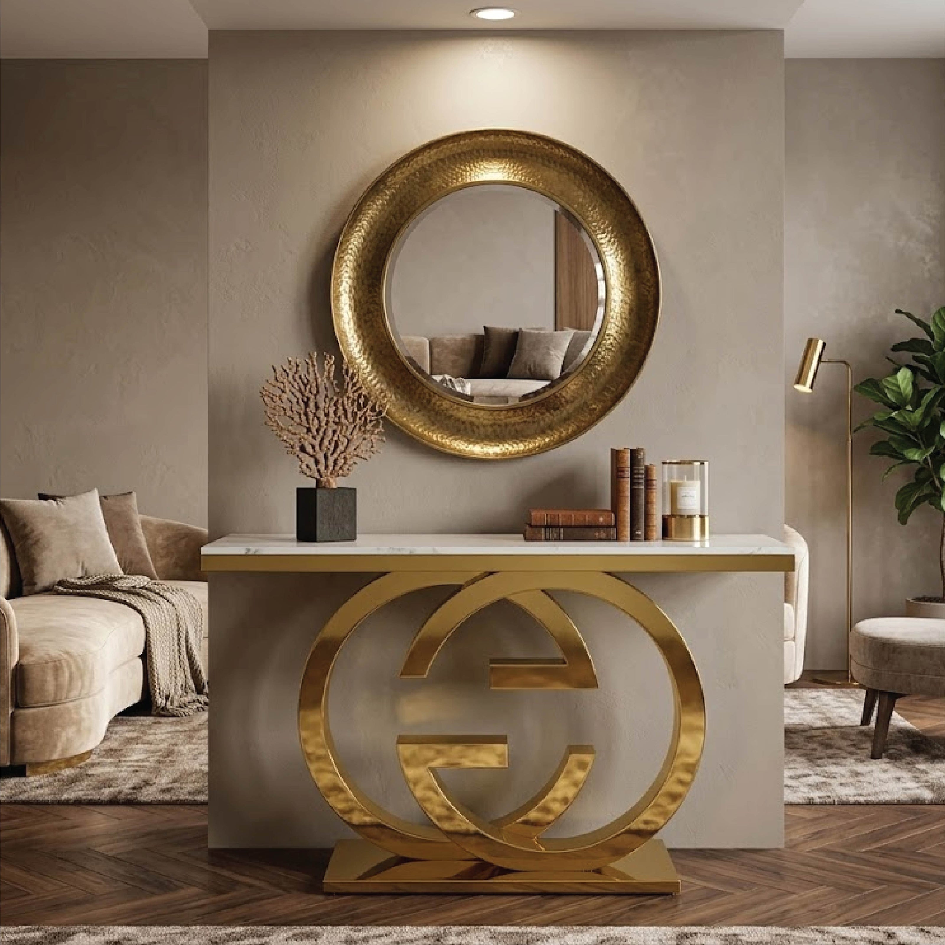 Luxury Marble Console Table