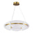 Modern Frosted Panel Chandelier