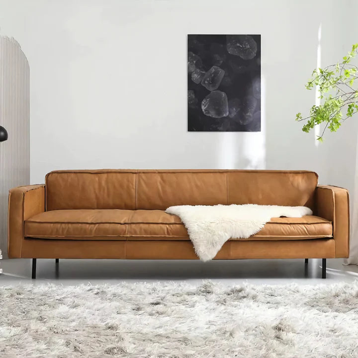 Velvet Yellow Sofa