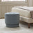 Beige Velvet Ottoman