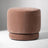 Beige Velvet Ottoman