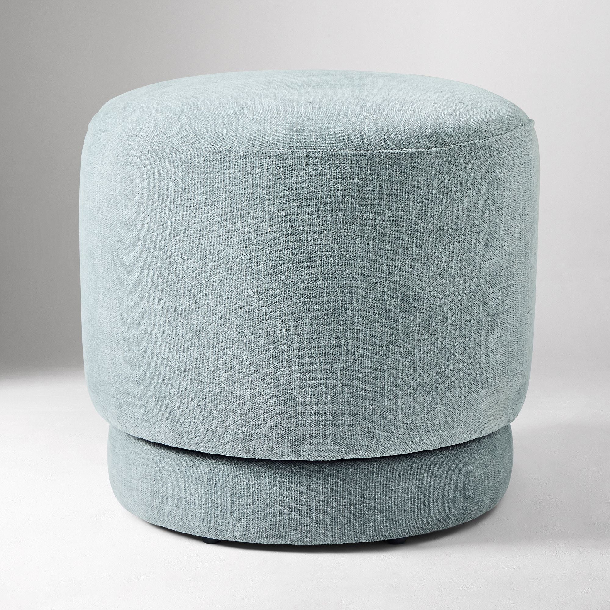 Beige Velvet Ottoman