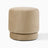 Beige Velvet Ottoman