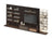 Fluted Wood & Marble TV Unit with Floating Shelves & LED Lighting
