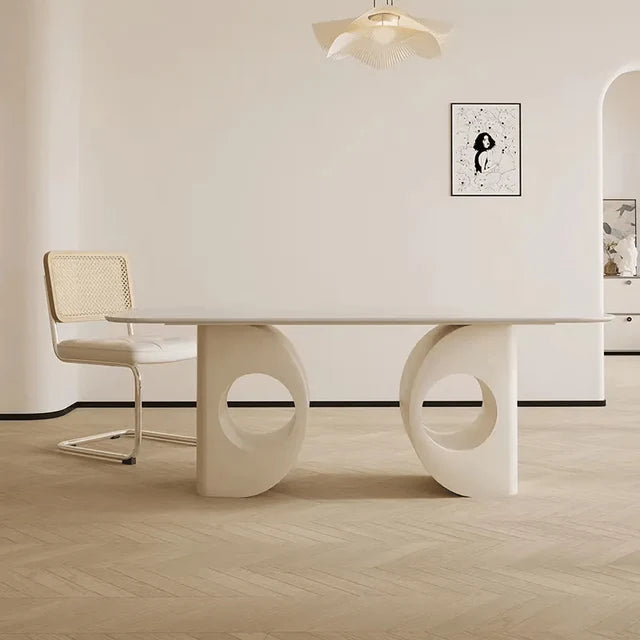 Awesome White Marble Dining Table