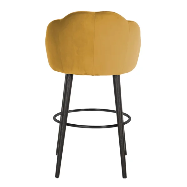 Yellow Wood Barstool