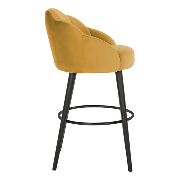 Yellow Wood Barstool